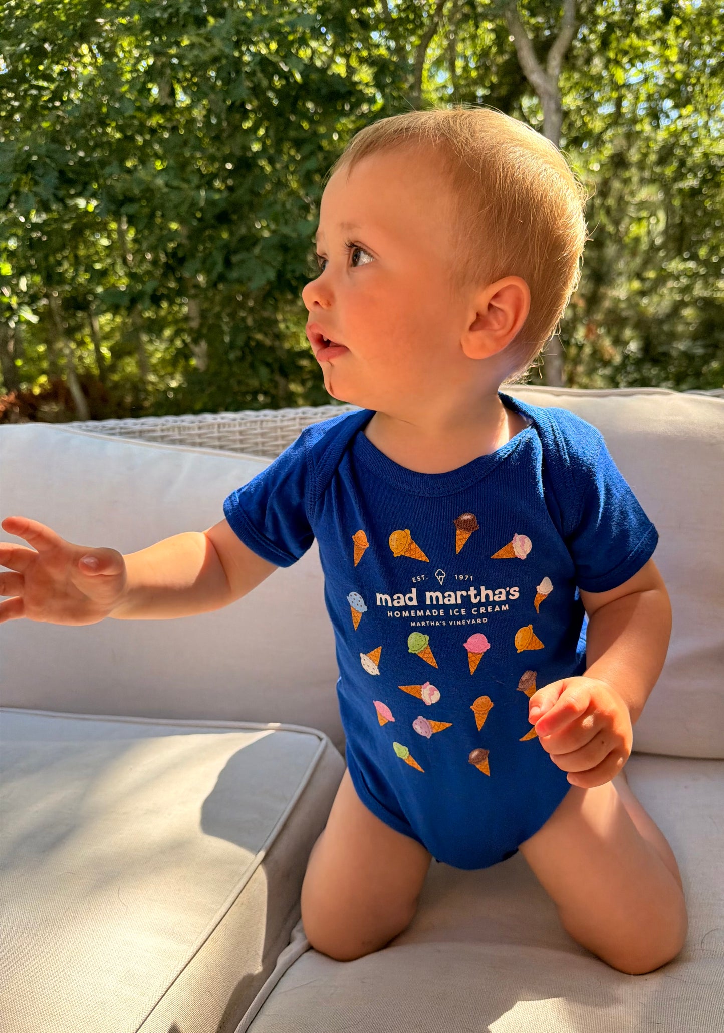 Ice Cream Cones Baby Onesie