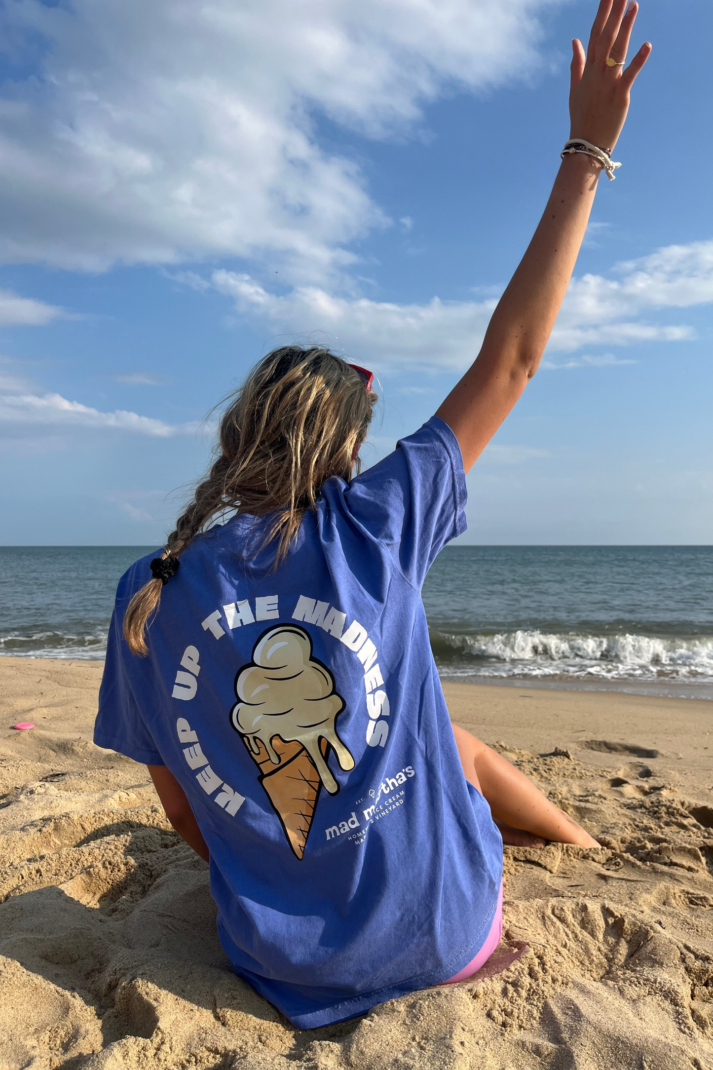 Keep Up The Madness Tee Blue