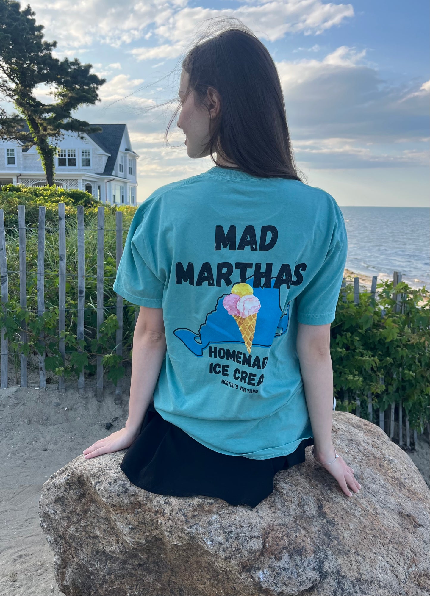 Homemade Ice Cream Tee - Seafoam