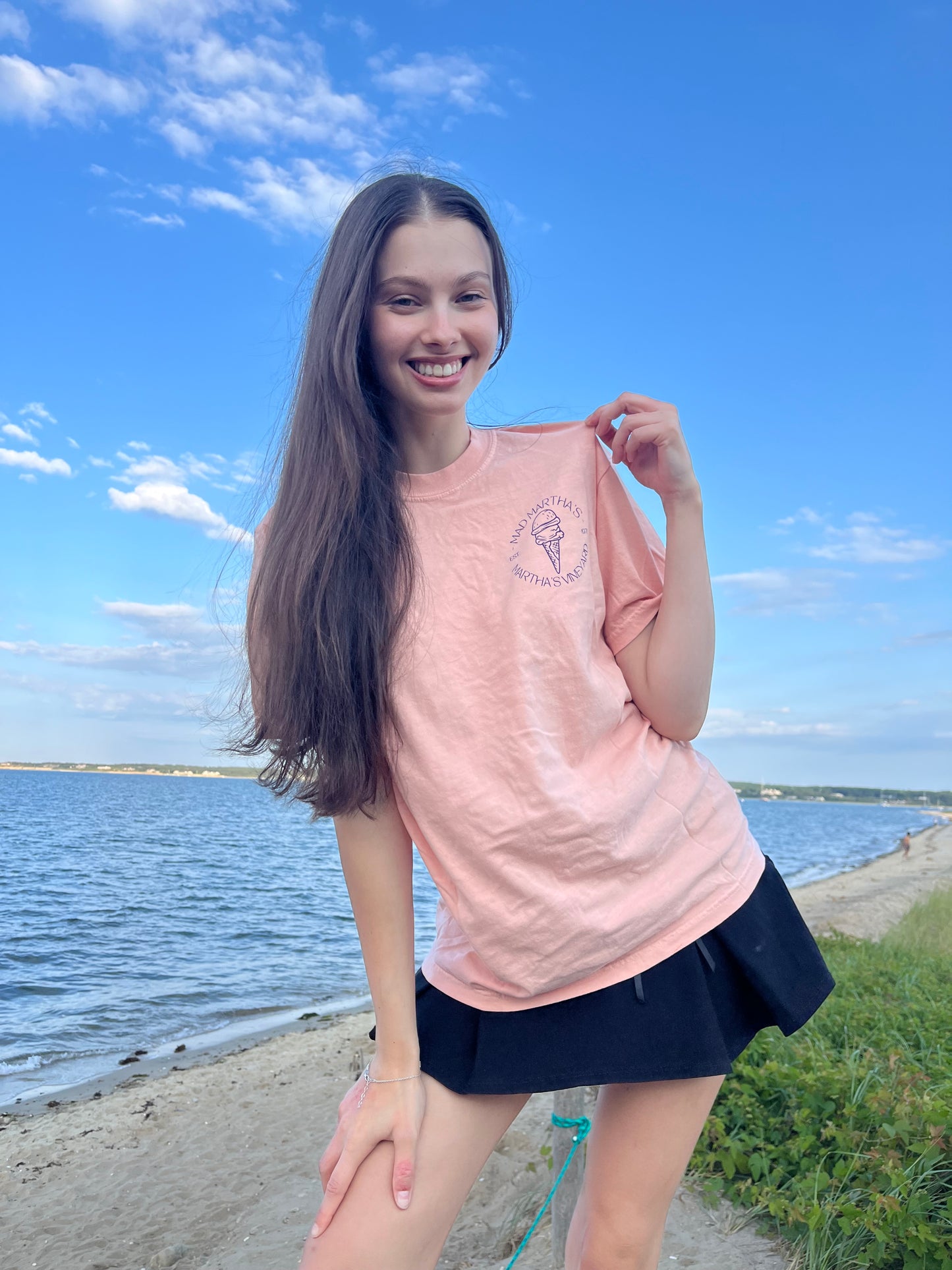 Tarot Card Tee - Pale Salmon
